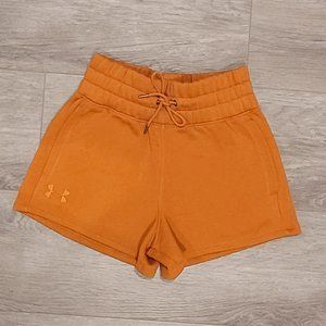 Under Armour A1 Orange Fleece Loose Fit Athletic Shorts Women's
